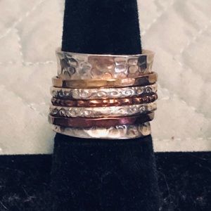 Ladies wide band ring